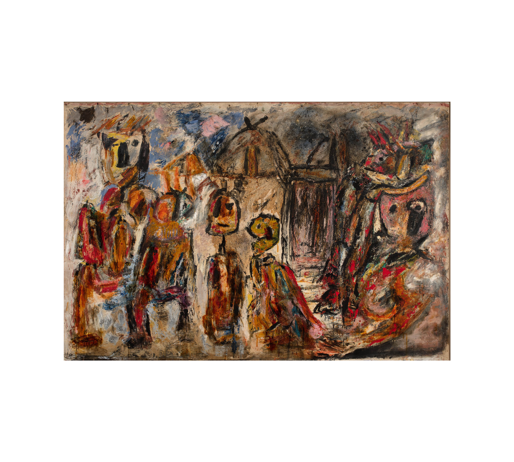 Gallizio, I guitti,1956