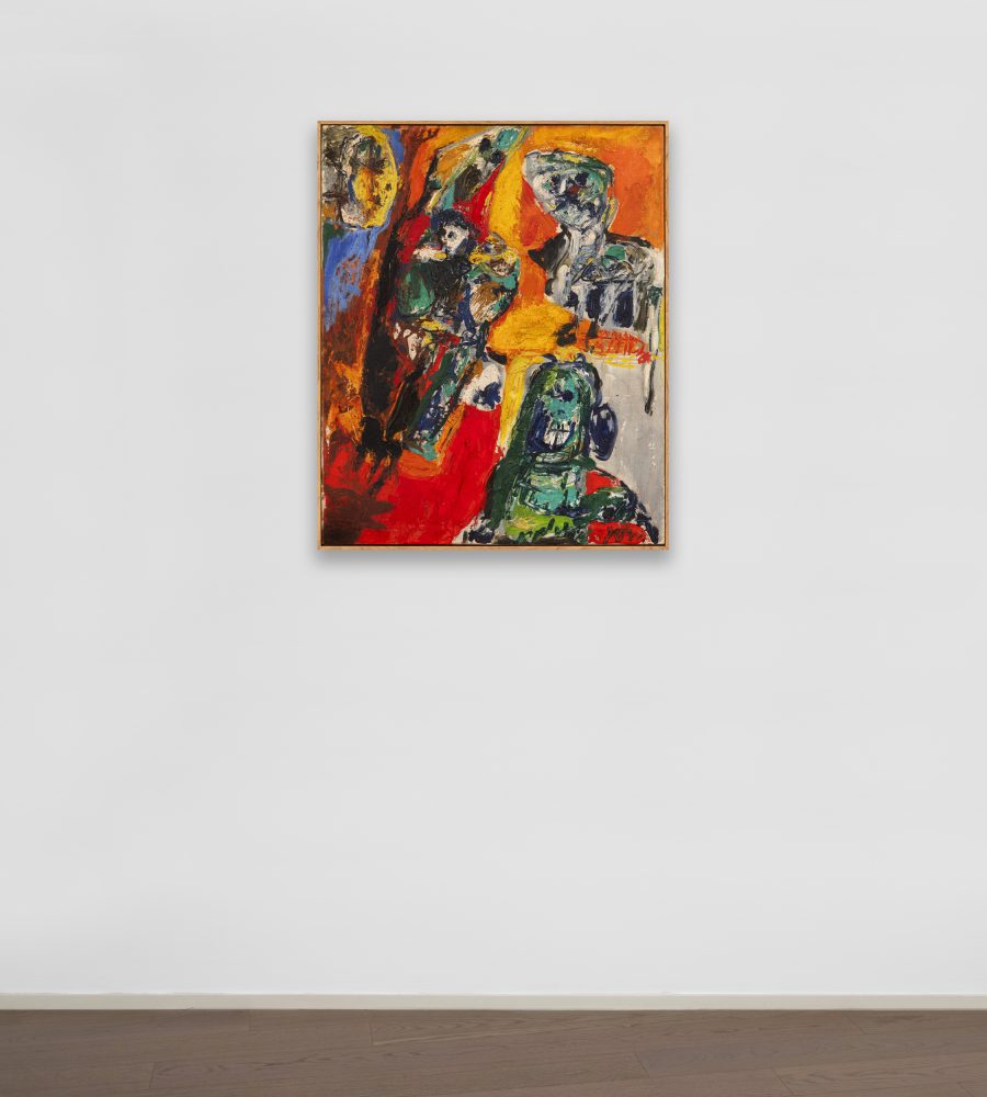 [:it]Asger Jorn, Le passage des oiseaux, 1958, olio su tela, 100x81 cm[:en]Asger Jorn, Le passage des oiseaux, 1958, oil on canvas, 100x81 cm[:]